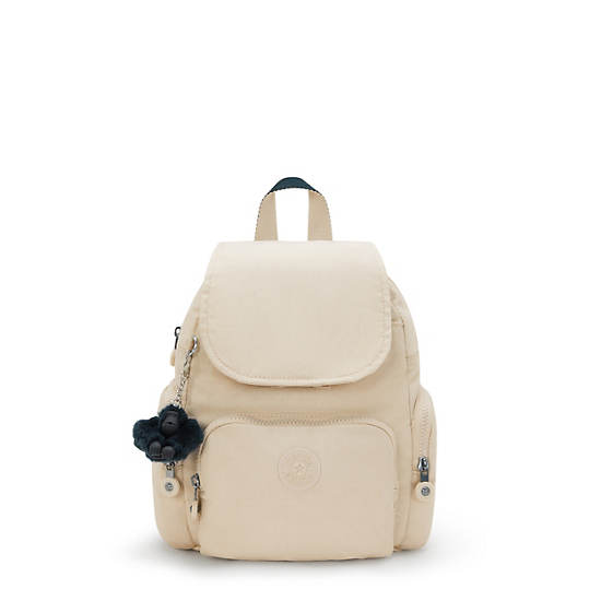 City Zip Mini Backpack, Back To Beige, large