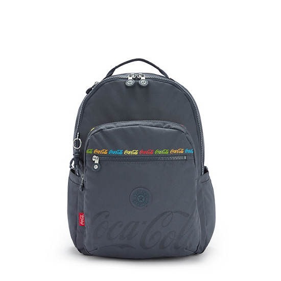 Coca-Cola Seoul Large 15" Laptop Backpack, Cosmic Black, large