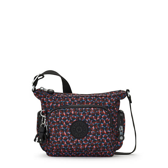 Gabbie Mini Printed Crossbody Bag, Happy Squares, large Gabbie Mini Printed Crossbody Bag, Happy Squares, large