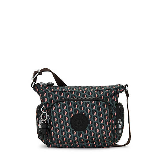 Gabbie Mini Printed Crossbody Bag, 3D K Print, large Gabbie Mini Printed Crossbody Bag, 3D K Print, large
