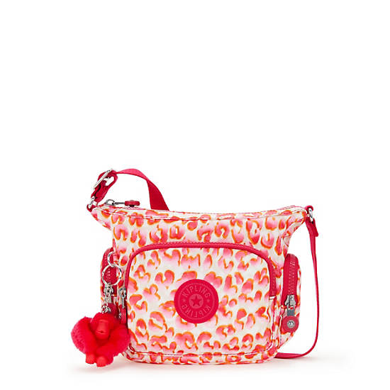Gabbie Mini Printed Crossbody Bag, Pink Cheetah, large