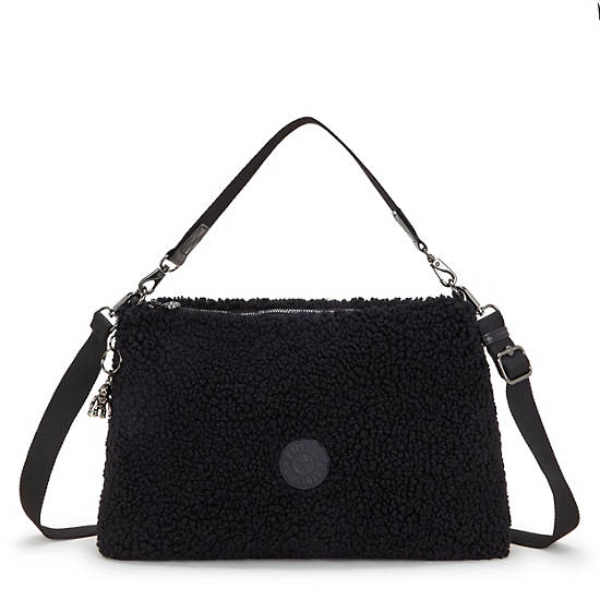 Fuzzy shoulder bag sale