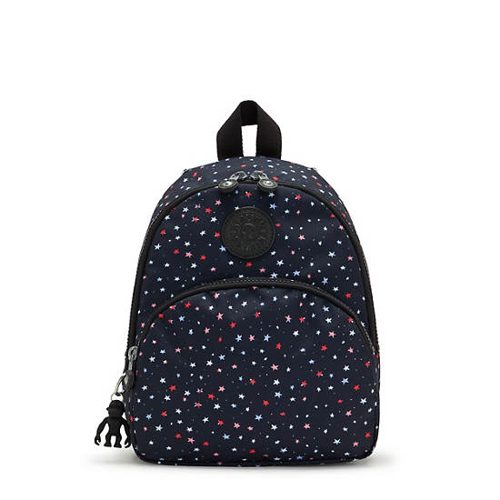 Paola Small Printed Backpack, Black, large
