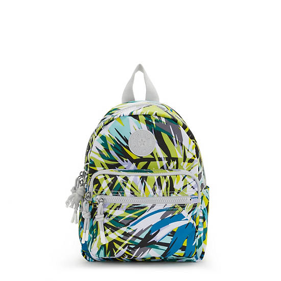 Farrah Small Printed Backpack, Bright Palm, large