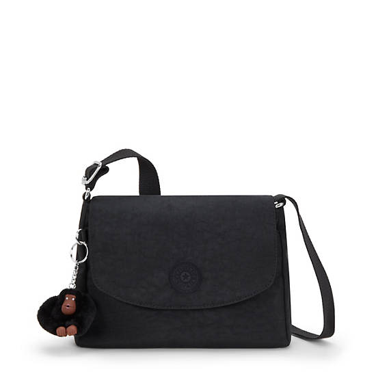 Tamia Crossbody Bag, Black Tonal, large