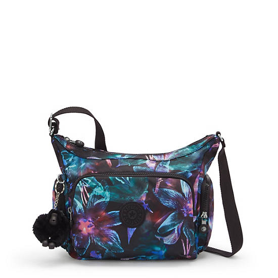 Gabbie Small Printed Crossbody Bag, Spectral Orchid, large