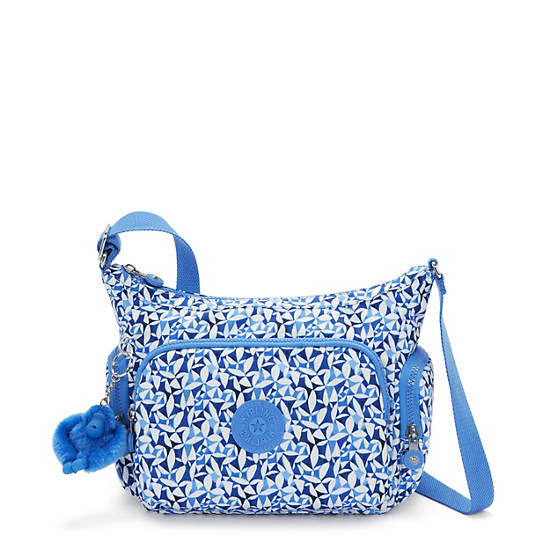 Gabbie Small Printed Crossbody Bag, Cosmic Blue, large