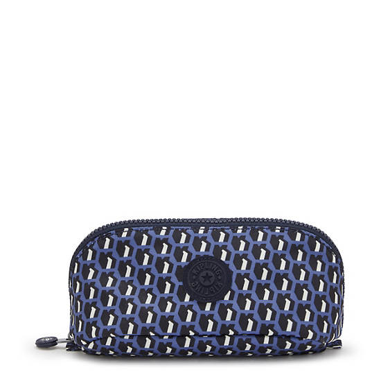 Mirko Small Printed Toiletry Bag, 3D K Blue, large