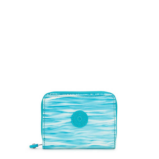 Money Love Printed Small Wallet, Aqua Pool, large