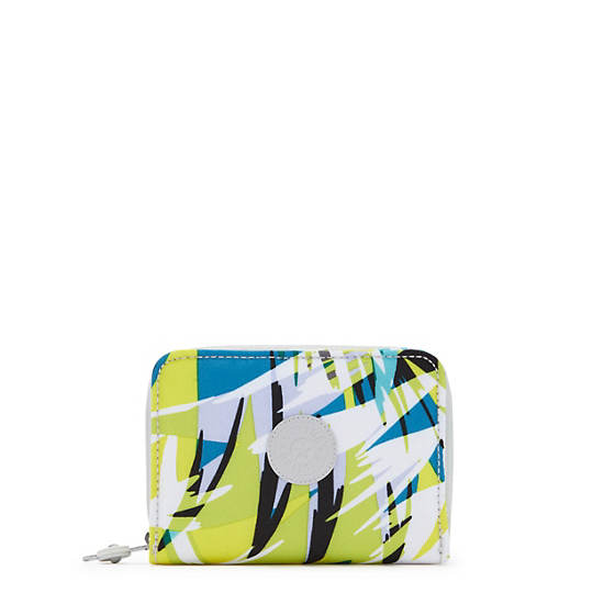 Money Love Printed Small Wallet, Bright Palm, large