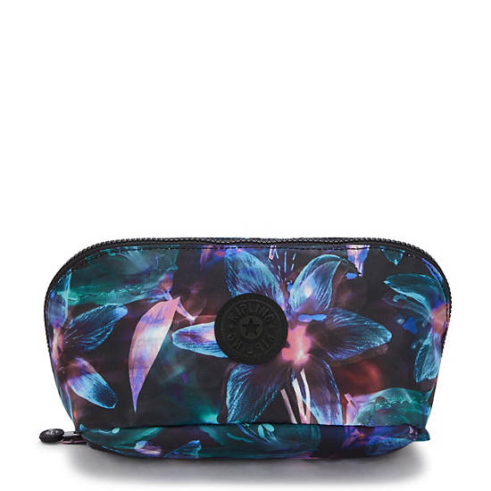 Mirko Medium Printed Toiletry Bag, Spectral Orchid, large