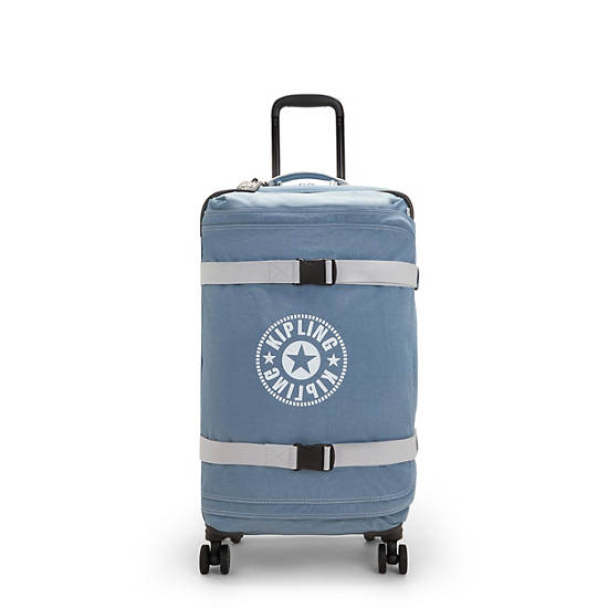 Spontaneous Medium Rolling Luggage, Brush Blue C, large