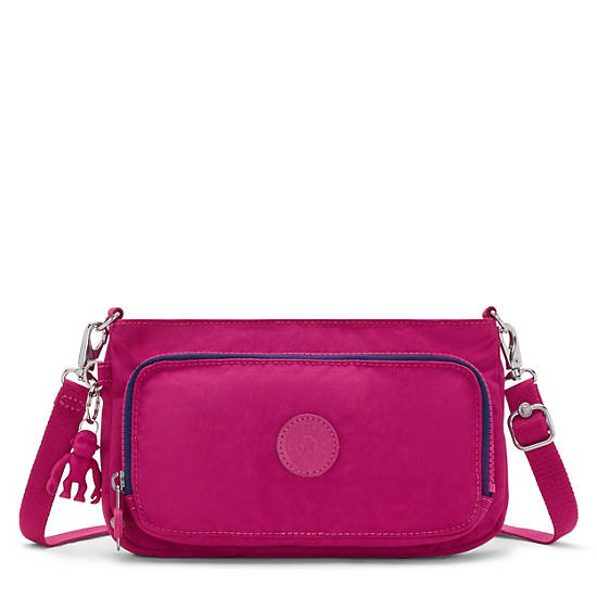 Myrte Convertible Crossbody Bag, Pink Fuchsia, large