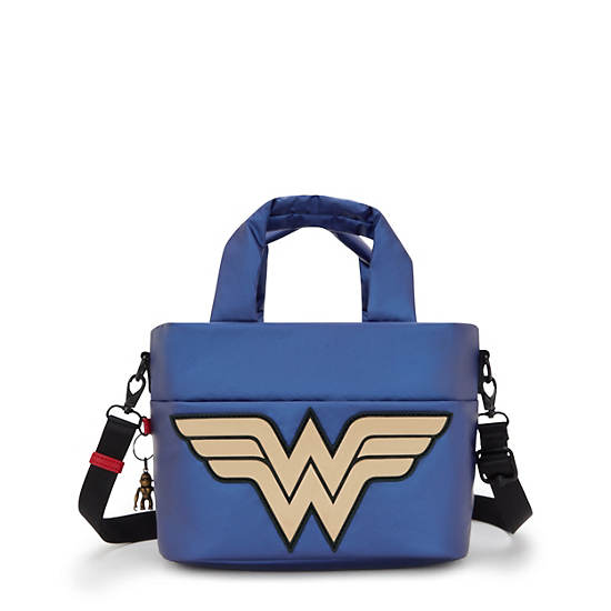 Wonder Woman Minta Pocket Shoulder Bag, Imperial Blue Block, large