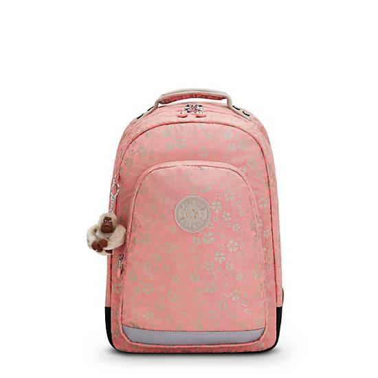 Class Room Printed 17" Laptop Backpack, Sweet Metallic Floral, large
