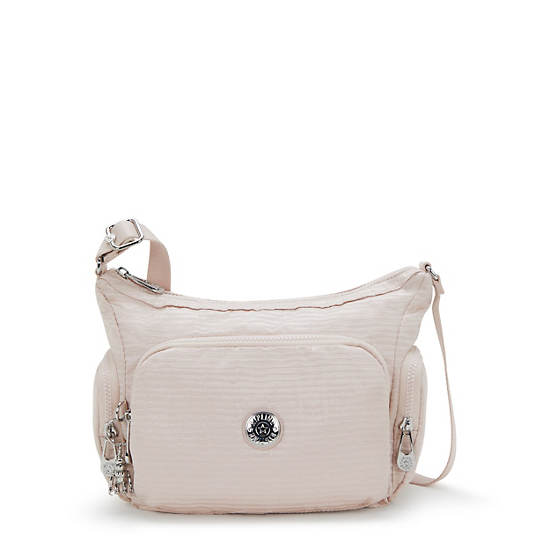 Gabb Small Jacquard Crossbody Bag, Pink Pearl Jacquard, large