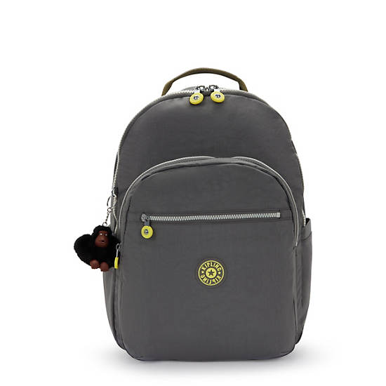 Seoul Extra Large 17" Laptop Backpack, Back To Grey, large