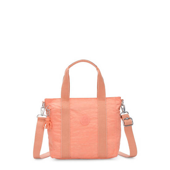 Asseni Mini Tote Bag, Peachy Coral, large