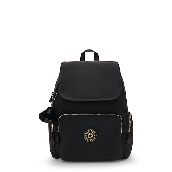 City Zip Small Backpack, Glorious Gold, large