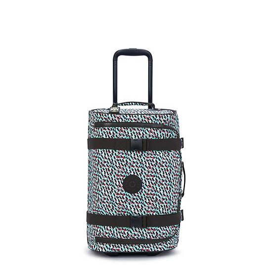 Aviana Small Printed Rolling Carry-On Luggage, Abstract Print, large