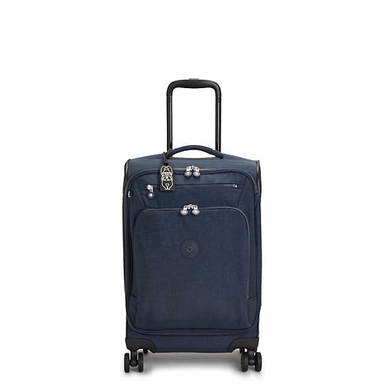 New Youri Spin Small 4 Wheeled Rolling Luggage, Blue Bleu, large