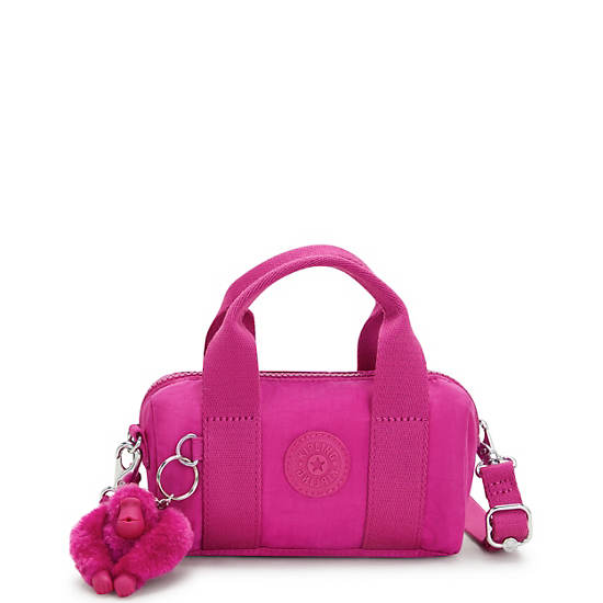 Bina Mini Shoulder Bag, Glowing Fuchsia, large