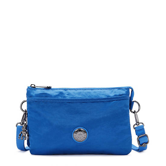 Riri Crossbody Bag, Satin Blue, large