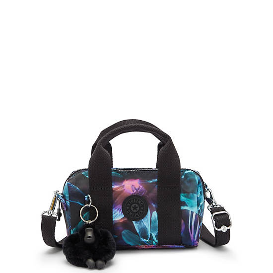 Bina Mini Printed Shoulder Bag, Spectral Orchid, large