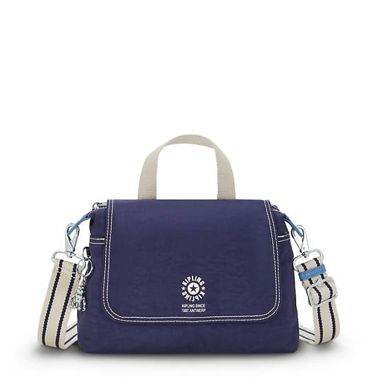 Ivette Shoulder Bag, Light Denim Jacquard, large Ivette Shoulder Bag, Light Denim Jacquard, large