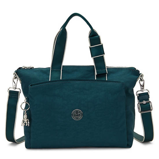 Kassy Tote Bag, Cosmic Emerald M5, large