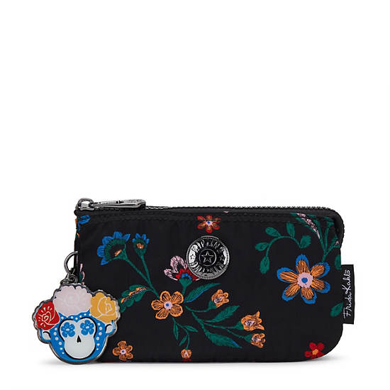 Frida Kahlo Creativity Large Pouch, FK Floral, large Frida Kahlo Creativity Large Pouch, FK Floral, large