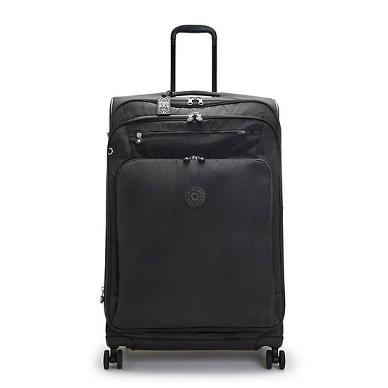 Youri Spin Large 4 Wheeled Rolling Luggage, Black Noir, large