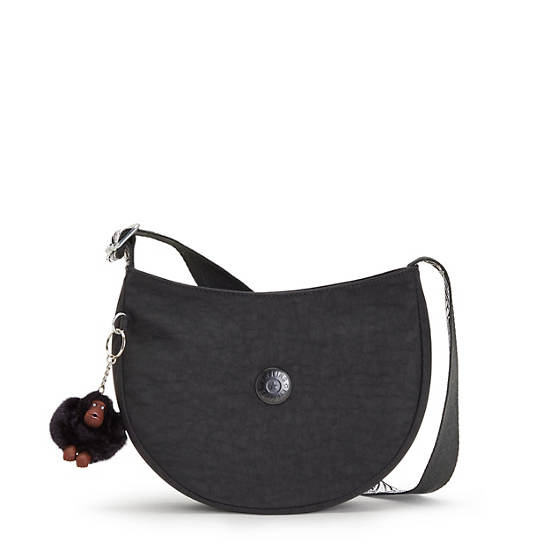 Monki Minimal Cross Body Bag With Wide Strap in Black