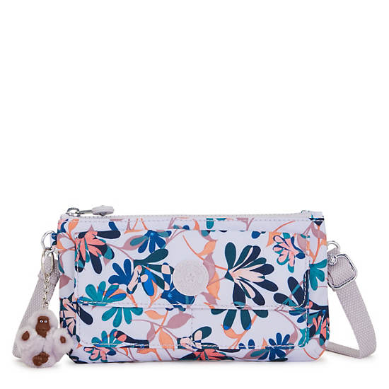 Lane 2-in-1 Printed Wallet Mini Bag, Dramatic Blooms, large
