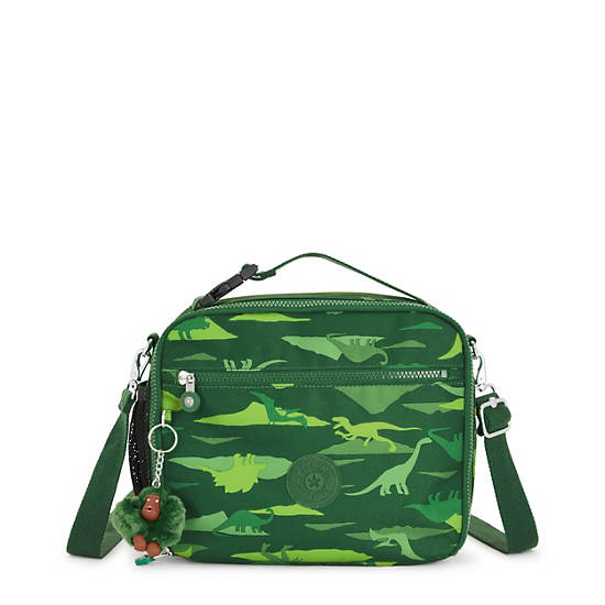 Ermy Printed Lunch Bag, Jurrasic Jungle, large