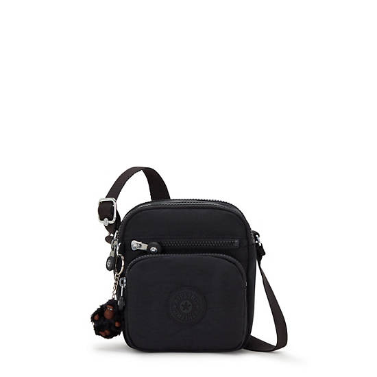 Ron Crossbody Bag, Black Tonal, large