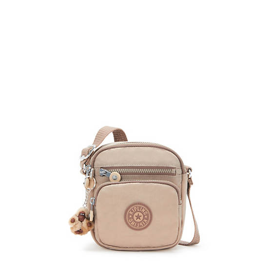 Ron Crossbody Bag, Light Clay Sand, large