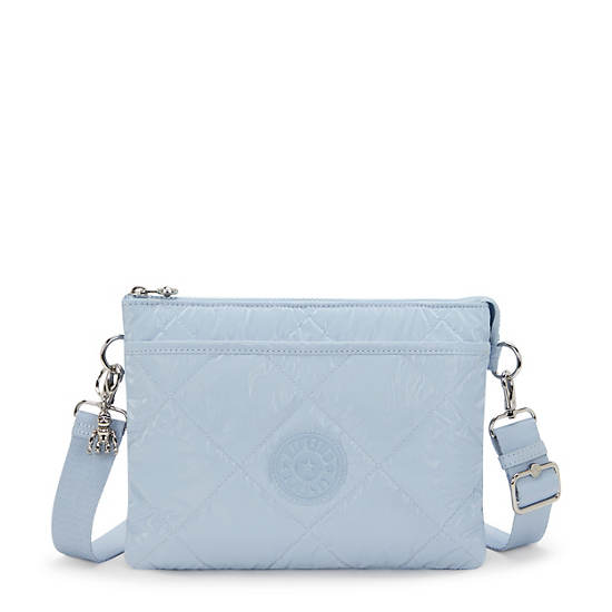 Riri Quilted Crossbody Bag, Glowing Blue Ql, large