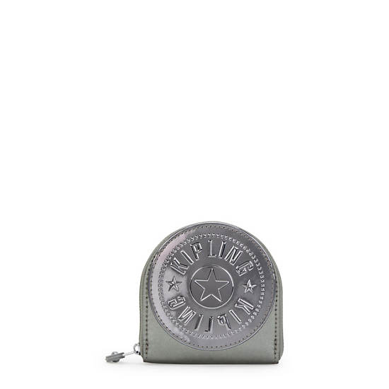 Cresita Metallic Card Holder, Moon Grey Metallic, large