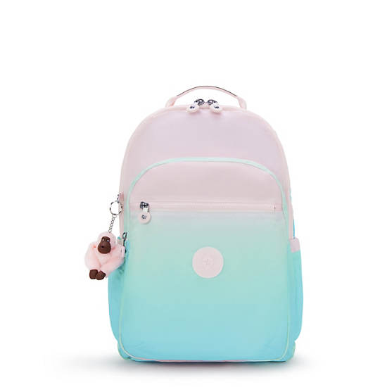 Seoul Lap Printed 15" Laptop Backpack, Gradient Sea, large