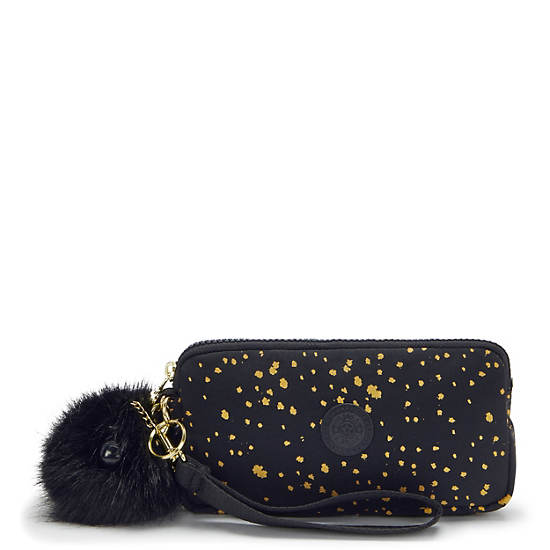 Lowie Printed Wristlet Wallet, Golden Night M, large