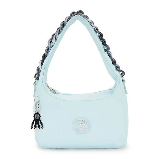 Kelsey Tortoise Chain Shoulder Bag, Allure Teal Chain, large