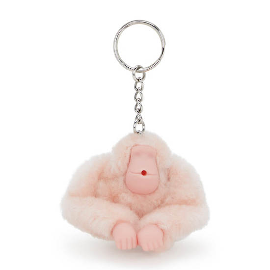 Sven Monkey Keychain, Pink Shine, large