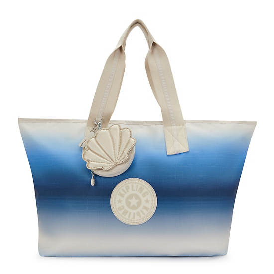 Maison Tote Bag, Bermuda Blue Gradient, large