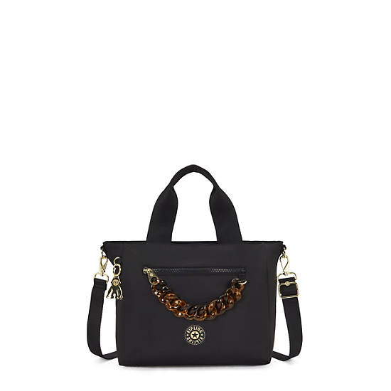 Neary Tortoise Chain Crossbody Bag, Charcoal Chain, large