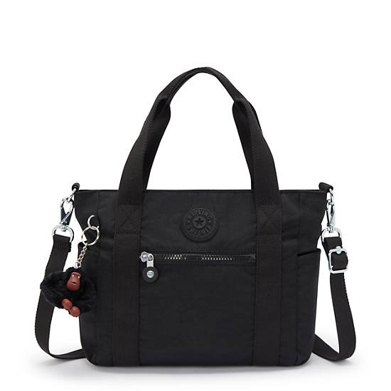 Jayla Small Tote Bag, Black Tonal, large