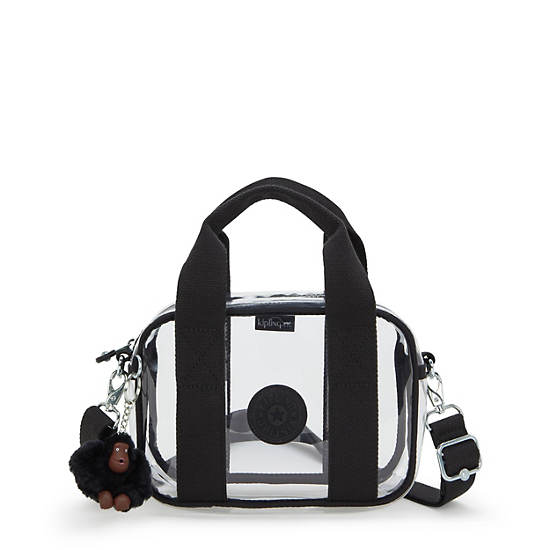 Nadale Clear Crossbody bag, Jet Black Fun, large