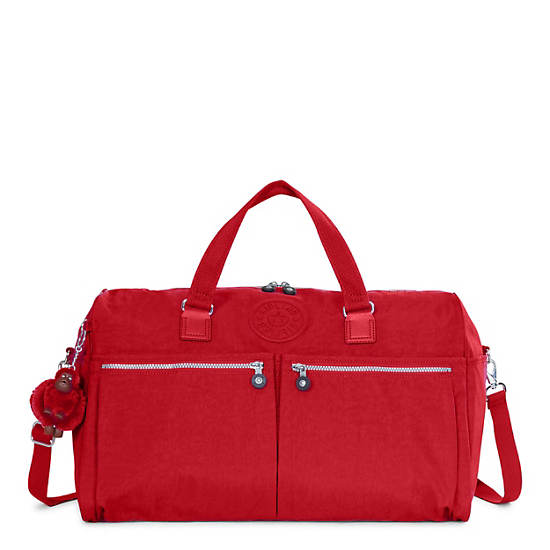 Itska New Duffle Bag, Beet Red, large