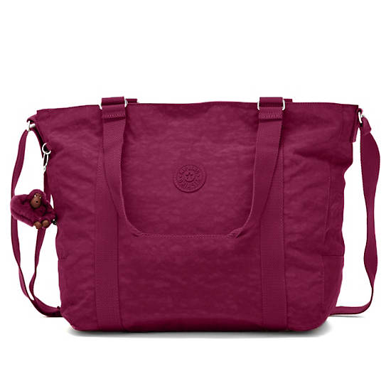 Adara Medium Tote Bag, Power Pink, large