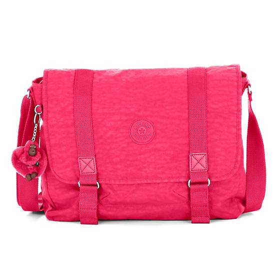 Aleron Messenger Bag, True Pink, large